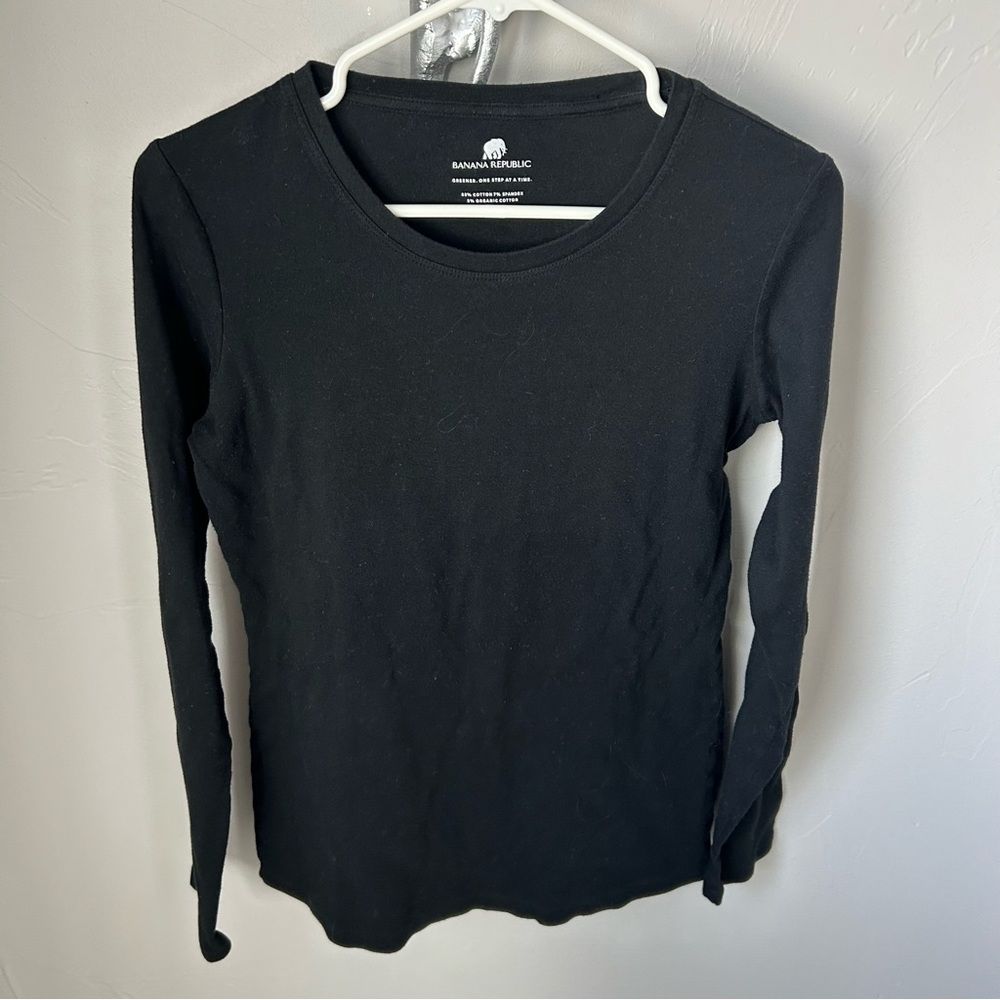 Banana Republic long sleeve black shirt good condition size medium